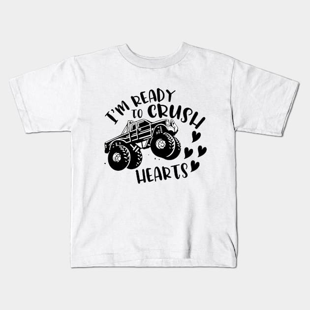 I'm ready to crush hearts valentine day gift for men and women Kids T-Shirt by dianoo